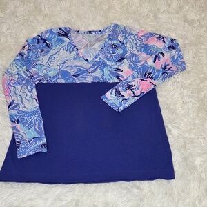 Lilly Pulitzer Finn V Neck Long Sleeve